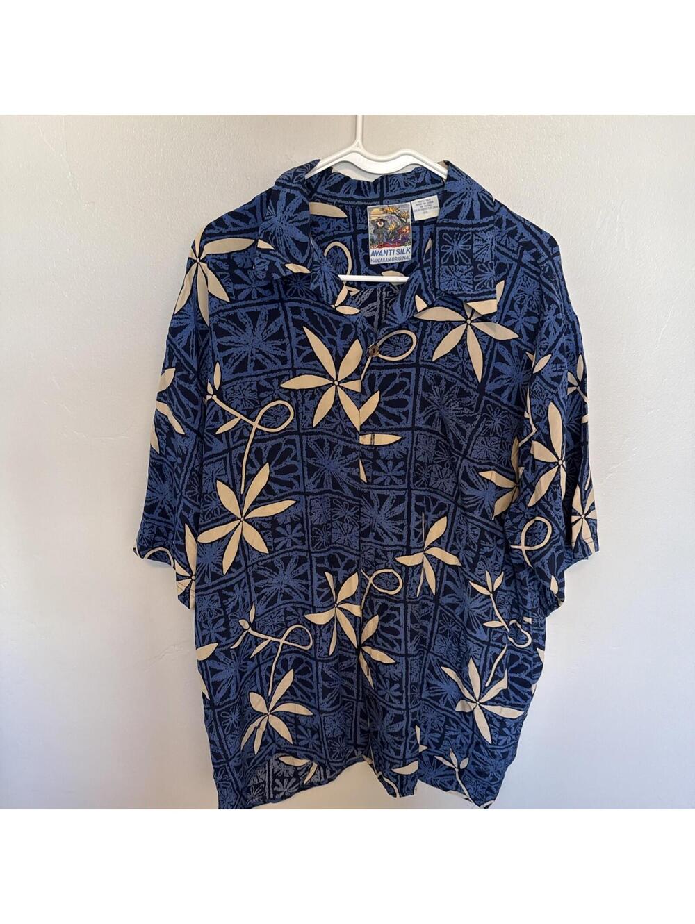 Avanti Hawaii 100% Silk Lurline Aloha Hawaiian Floral Camp Fuchsia Shirt-XXL